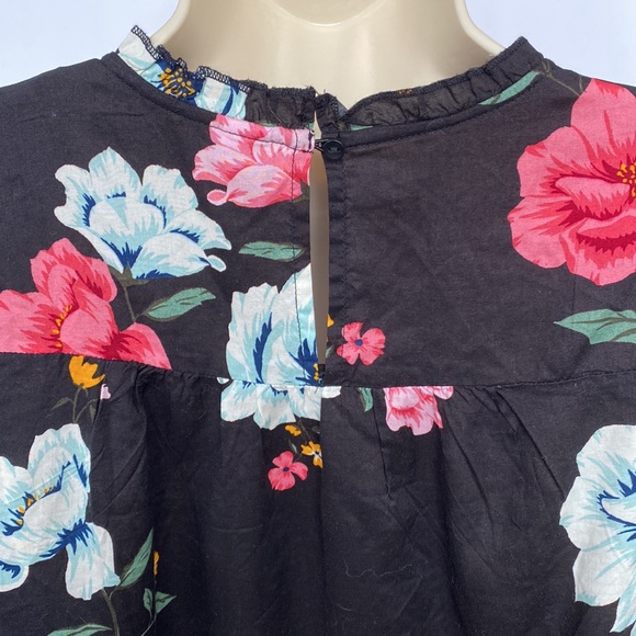 Old Navy Floral Top with Bell Sleeves-XS Petite - Picture 4 of 5